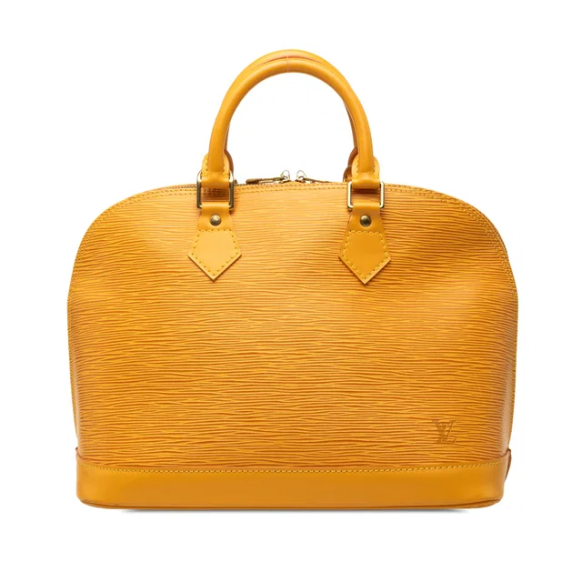 Yellow Louis Vuitton Epi Alma PM Handbag in Yellow Leather from Designer Revival