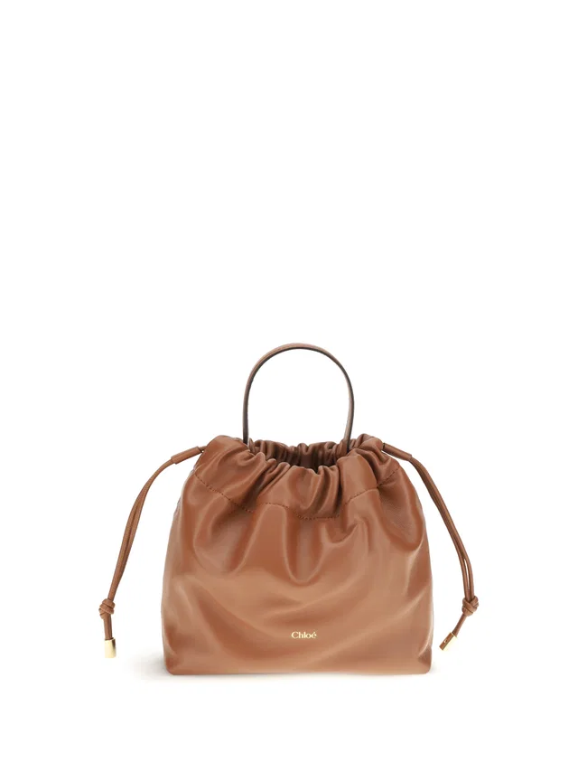 Chloé Icons Shoulder Bag — Brown Lambskin in Brown Lambskin from HEWI