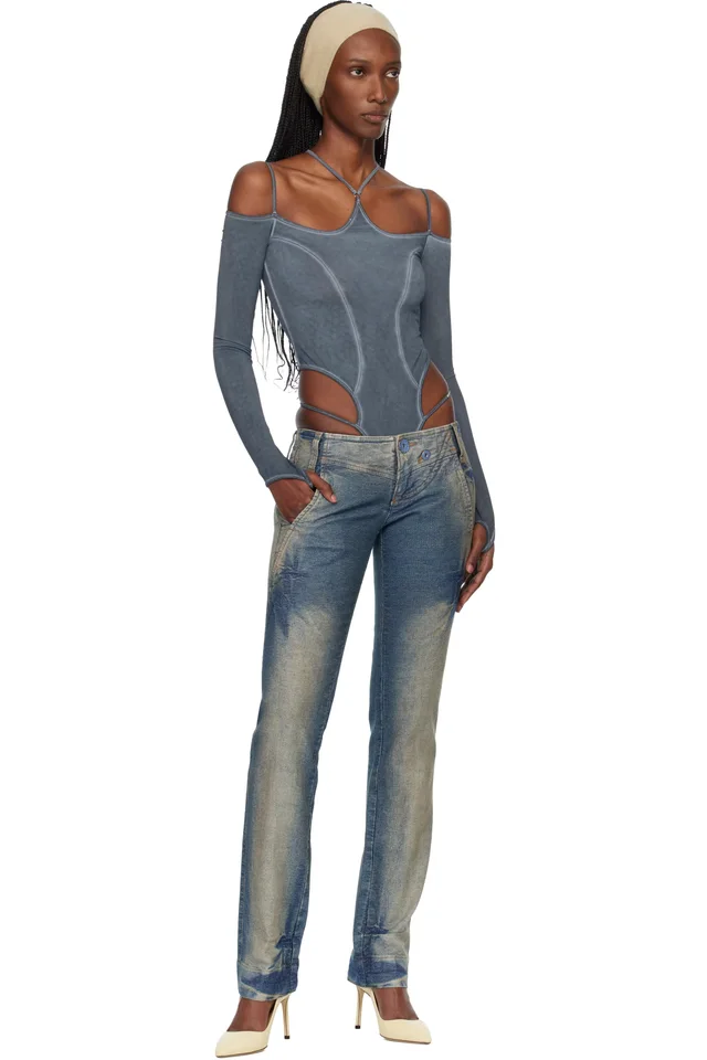 Miss Sixty Blue KNWLS Edition Tie Dye Jeans, photo 4 of 4 from SSENSE