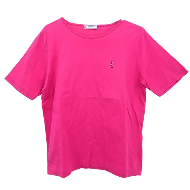 Saint Laurent T-shirt Top Pink #M in Pink from AMORE Vintage Tokyo