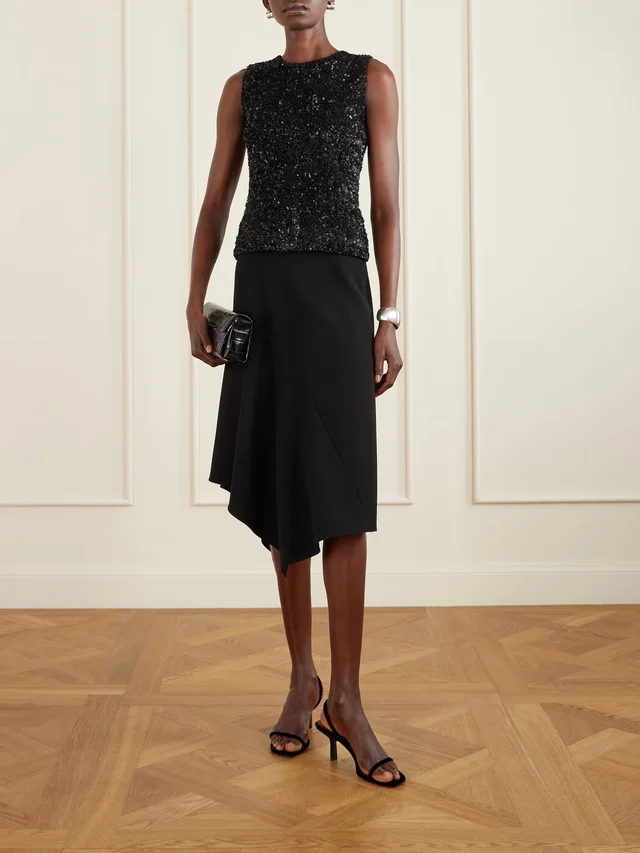 ADAM LIPPES Sequined knitted tank in Black, photo 2 of 2 from NET-A-PORTER (Canada)