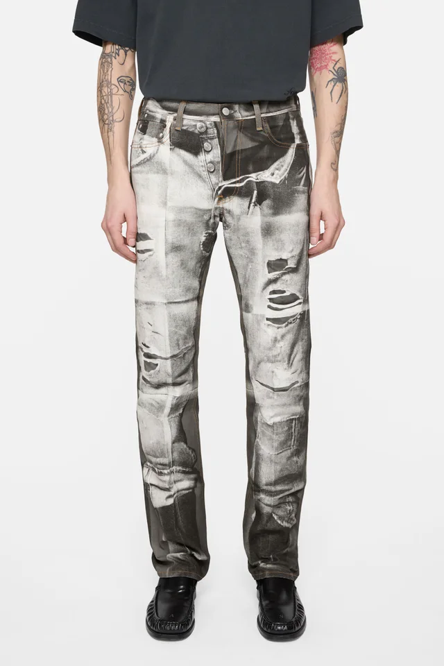 Acne Studios Trompe-L'ceIl Distressed Jeans, photo 3 of 6 from SENSER
