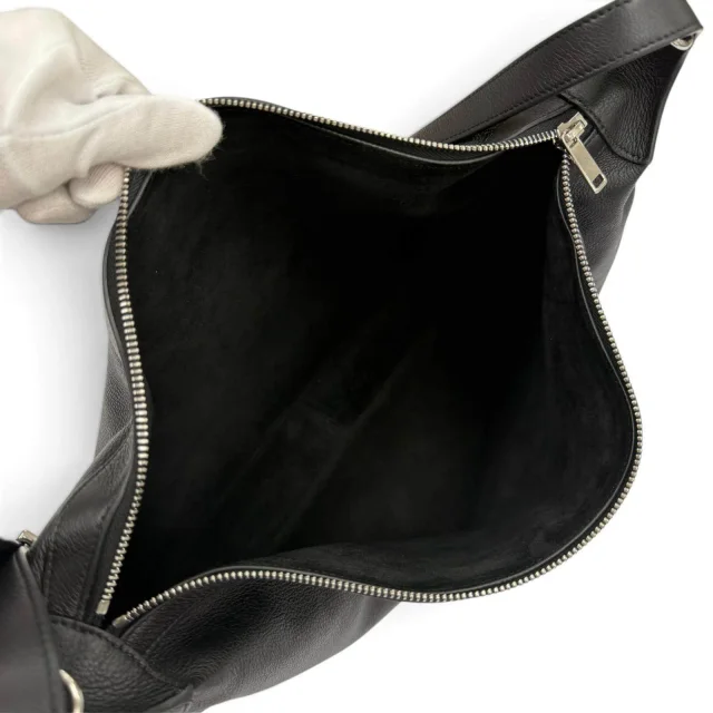 Celine Supple Grained Calf 2way Shoulder Bag in Black Calfskin from LuxUness, photo 7 of 12