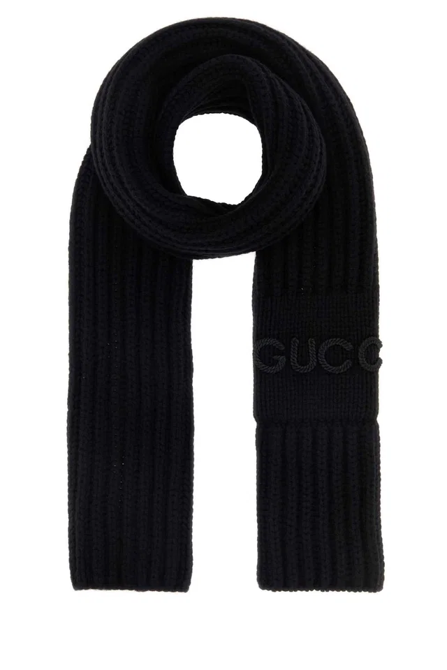 Gucci Blancharf Scarf — Black Wool/cachemire Scarfs in Black Wool from HEWI