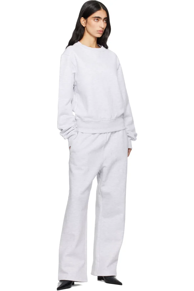 Entire Studios Gray Straight Leg Sweatpants, photo 4 of 4 from SSENSE