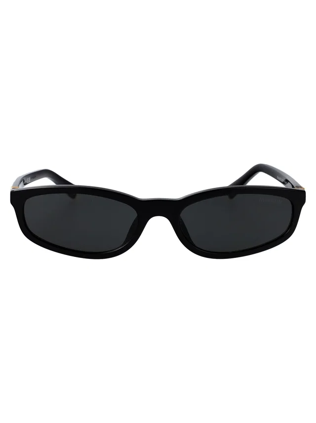 Miu Miu 0mu Acetate Sunglasses — Black in Black from HEWI