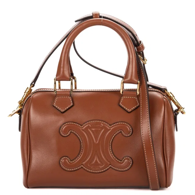 Celine Smallbostonbrown Smooth Calfskin Shoulder Bag in Calfskin from The Reluxe