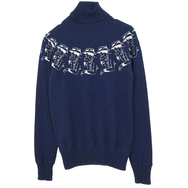 Chanel 2012-2013 Sweater Navy #34 in Navy Cashmere from AMORE Vintage Tokyo