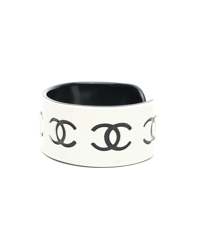 Chanel Coco Mark Cuff Bracelet in Resin from A Retro Tale, photo 2 of 6