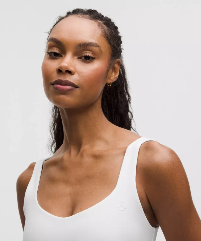 lululemon Thin-Strap Tennis Tank Top *Medium Support, B/C Cup in White/Vapor, photo 4 of 6 from lululemon