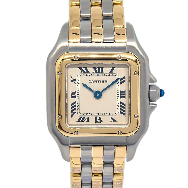 Cartier Panthere SM 3-Row Ref.166921 Quartz Watch 18KYG SS from AMORE Vintage Tokyo
