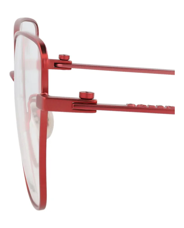 Balenciaga Cat Eye-Frame Metal Optical Frames in red, photo 4 of 5 from ShopSimon