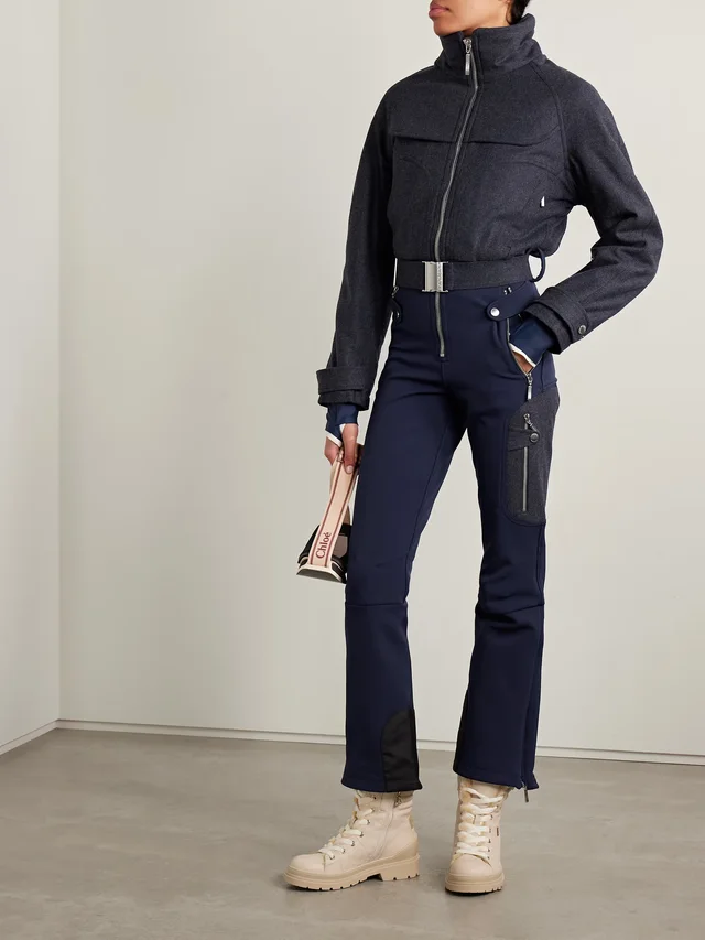 CORDOVA Eiger belted wool-blend and twill ski suit in Blue, photo 2 of 2 from NET-A-PORTER (Canada)