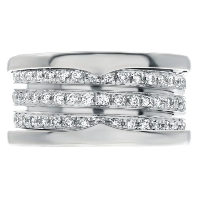Bvlgari B Zero 1 Diamond Ring in 18k white gold in White Yellow Gold from Gray And Sons