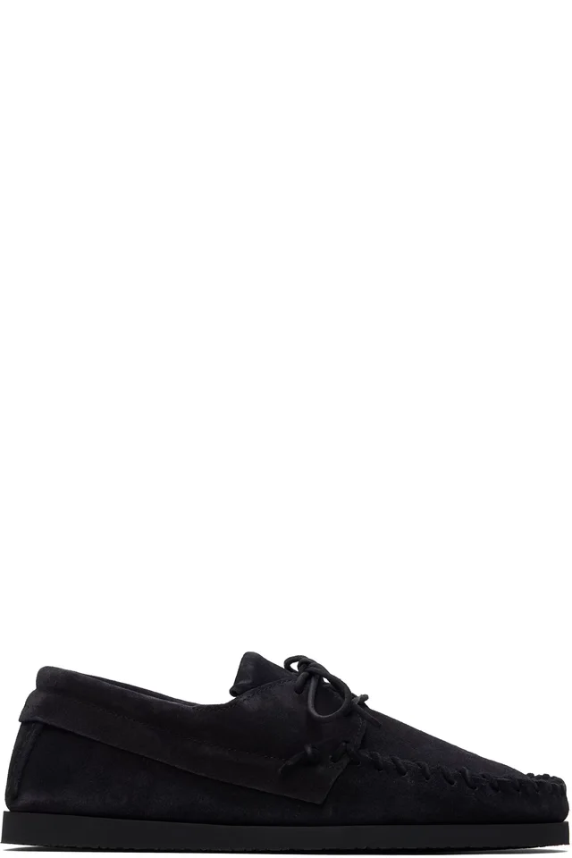 Black Suede Fenlis Loafers, image 1 of 1 from SSENSE