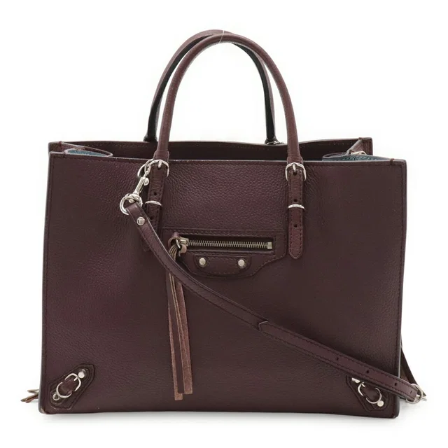 Balenciaga Paper A6 Leather 2way Bag in Leather from LuxUness