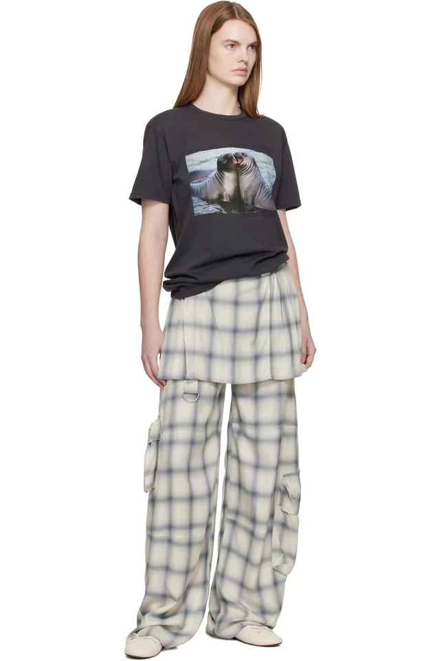Collina Strada Off White Lawn Skirt Cargo Pants, photo 4 of 4 from SSENSE
