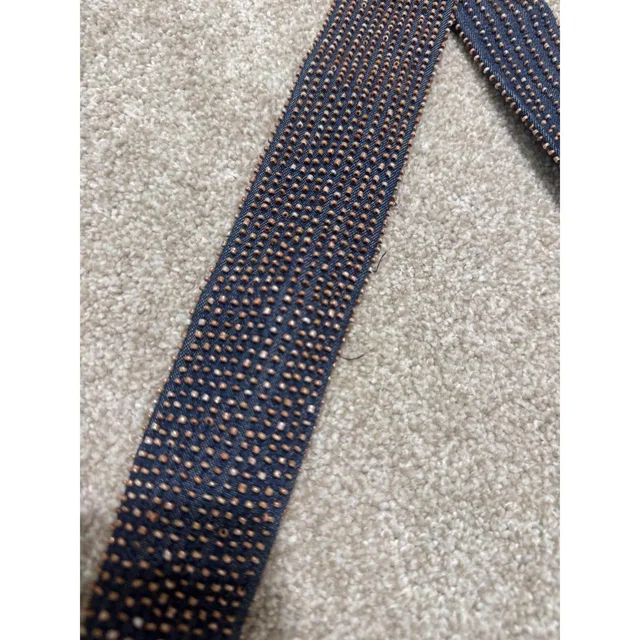 Moynat Women's Party Bag - Navy/Multi in multicolor|blue from Depop, photo 6 of 9