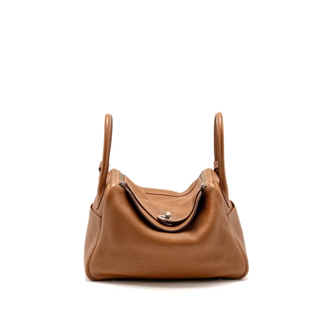 Hermès lindy 30 clemence gold SHW stamp T in Gold Clemence leather from EMIER