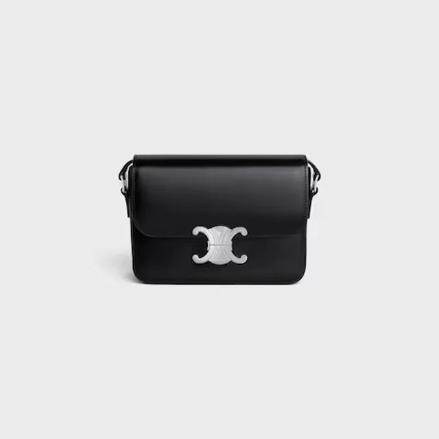 Celine Shoulder Bag — Black Leather in Black Leather from HEWI