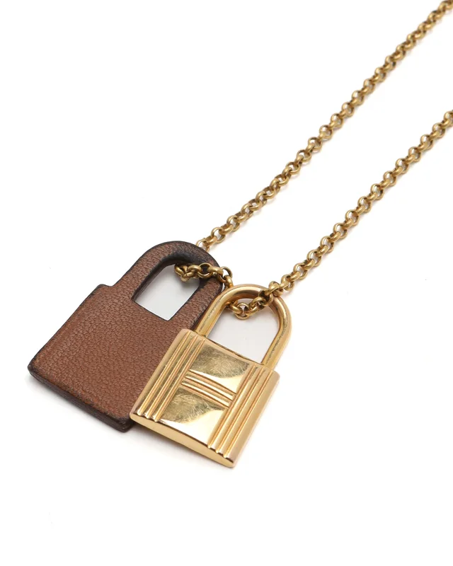 Hermès O'Kelly PM Necklace in Leather from A Retro Tale, photo 4 of 5