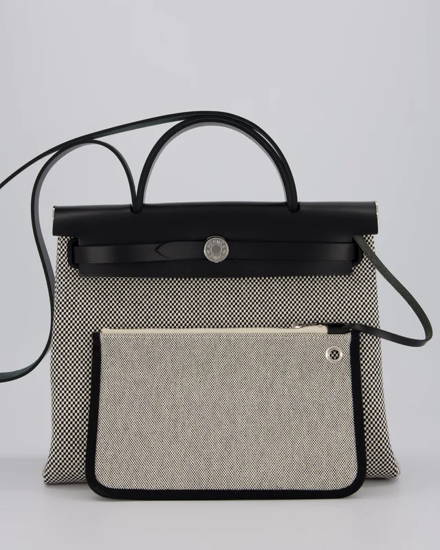 HOT* Hermès Herbag 31 Zip Bag in Black Canvas from Sellier, photo 2 of 2