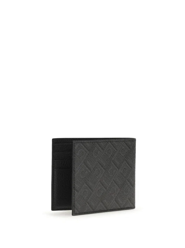 Ferragamo Hammered Calfskin Wallet — Gray Calf Leather in Grey Calfskin from HEWI