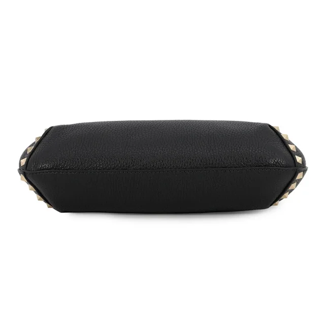 Valentino Garavani Rock Studded Small Hobo Bag Black2W5B0I25CDV_0NO Calf Leather Size Small in Calfskin from GALLERY RARE, photo 3 of 8