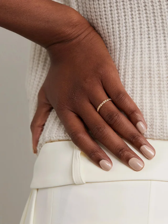 CHOPARD Ice Cube 18-karat gold diamond ring in Metallic, photo 2 of 2 from NET-A-PORTER (Canada)