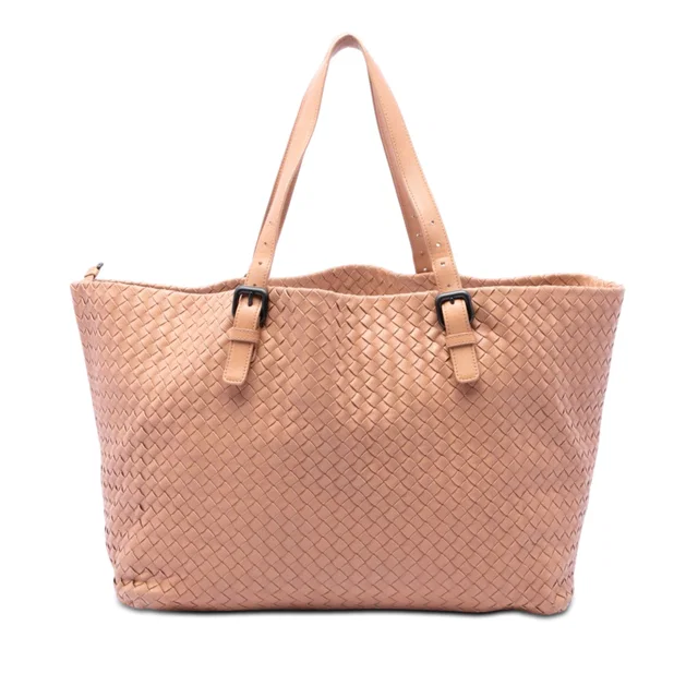 Tan Bottega Veneta Large Nappa Intrecciato Cesta Tote in Brown Nappa leather from Designer Revival