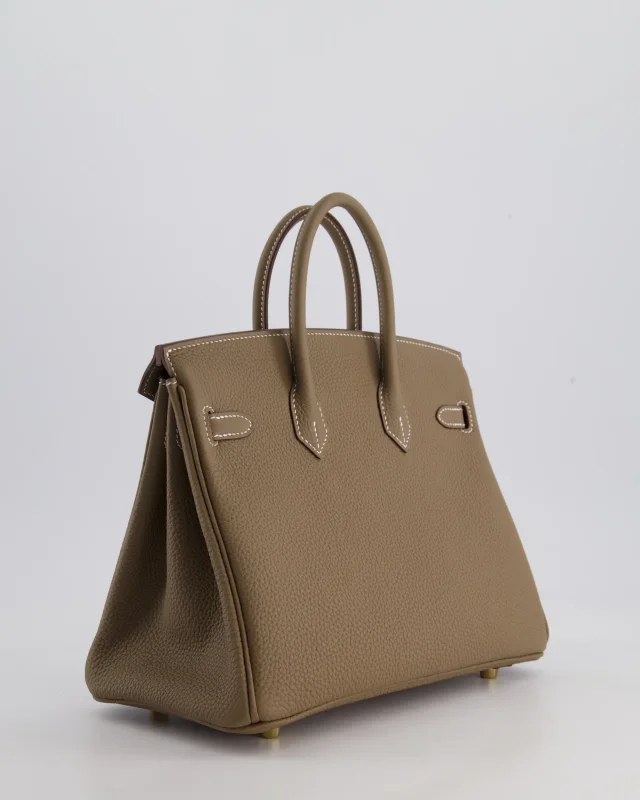 Hermès Birkin 25 Retourne Bag in Taupe Togo leather from Sellier, photo 8 of 21