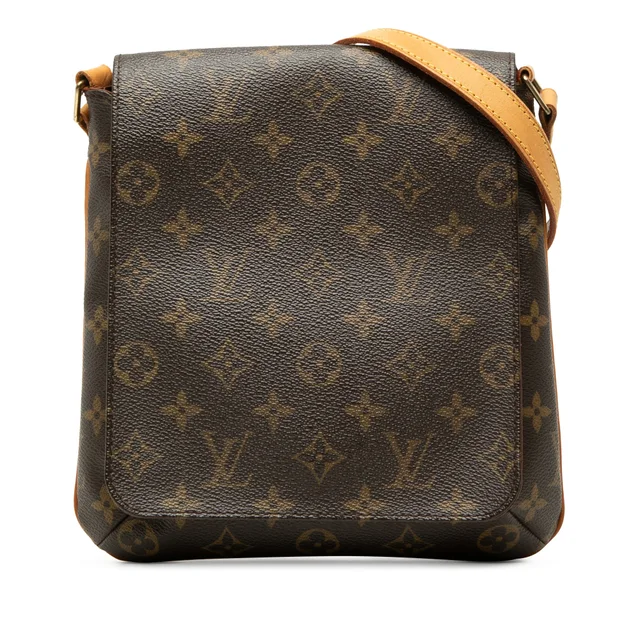 Brown Louis Vuitton Monogram Musette Salsa PM Long Strap Crossbody Bag in Brown Coated canvas from Designer Revival, photo 1 of 1