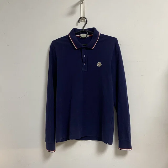 Moncler Long Sleeve Shirt in blue from Grailed