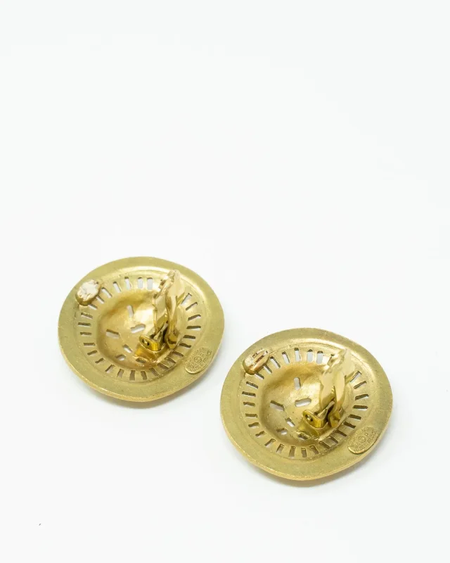 Chanel Gold Clip On Earrings in Gold from Luxury Promise, photo 3 of 3
