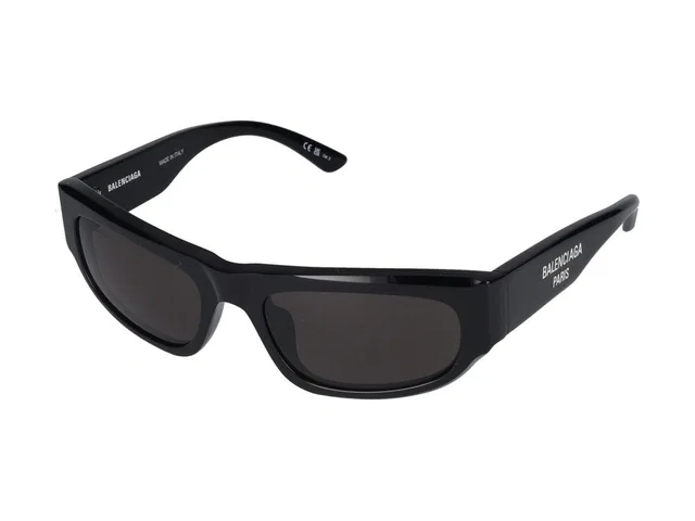 Balenciaga Bb0388s Acetate Frame Sunglasses — Black in Black from HEWI