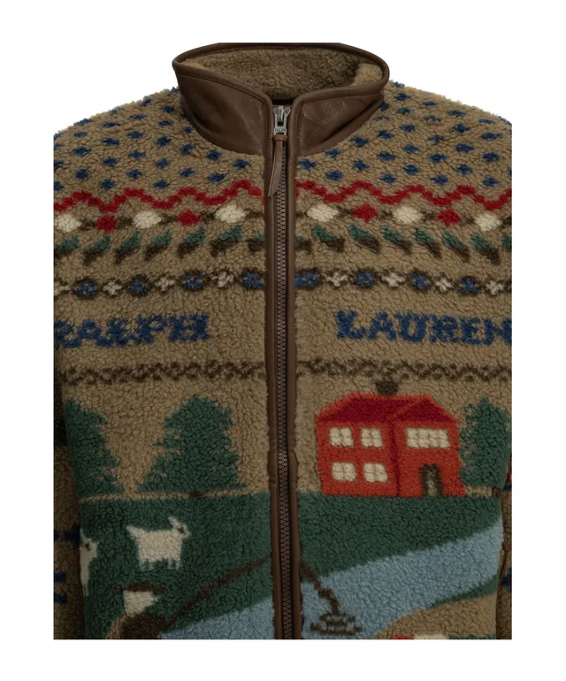 Polo Ralph Lauren Fleece Intarsia Zip Jacket, photo 3 of 6 from SENSER