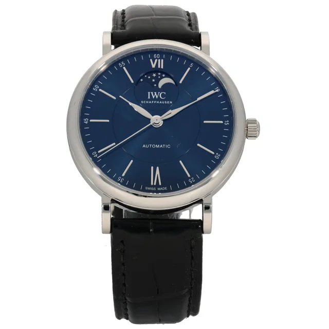 IWC Portofino IW459402 40mm Stainless Steel Watch in Leather from H&T