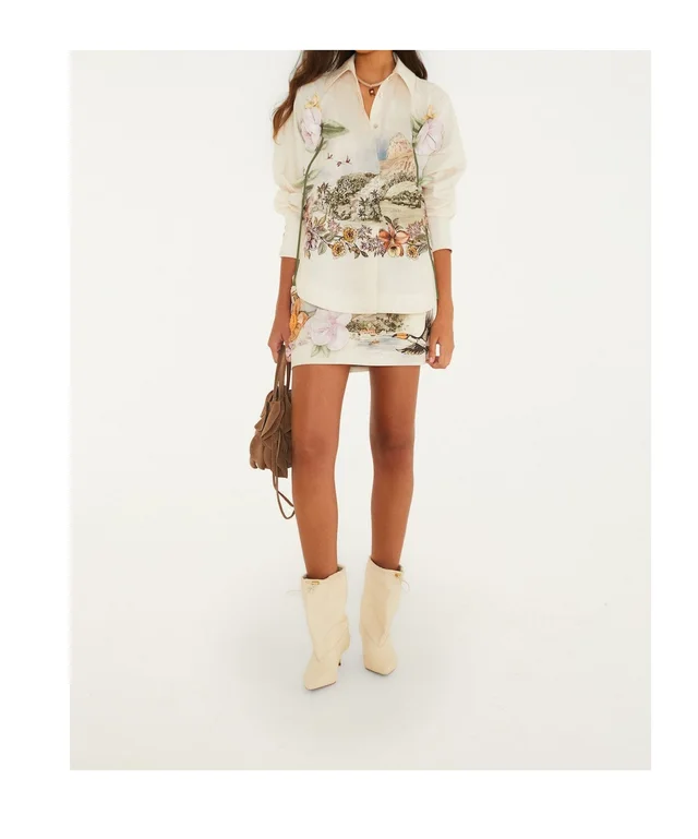 Farm Rio Toile De Rio Long Sleeve Shirt, photo 4 of 5 from SENSER