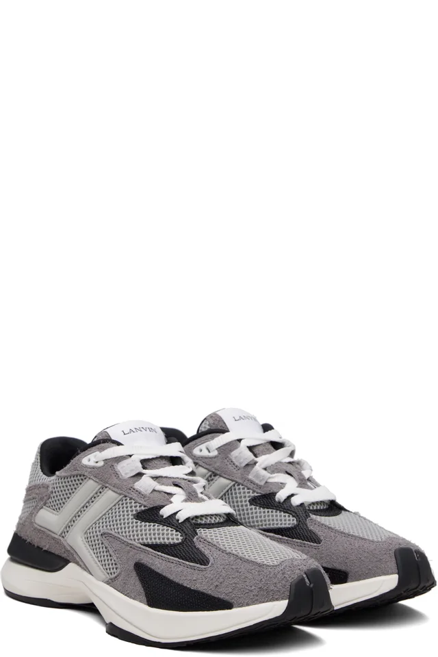 Lanvin Gray JLA Sneakers, photo 4 of 5 from SSENSE