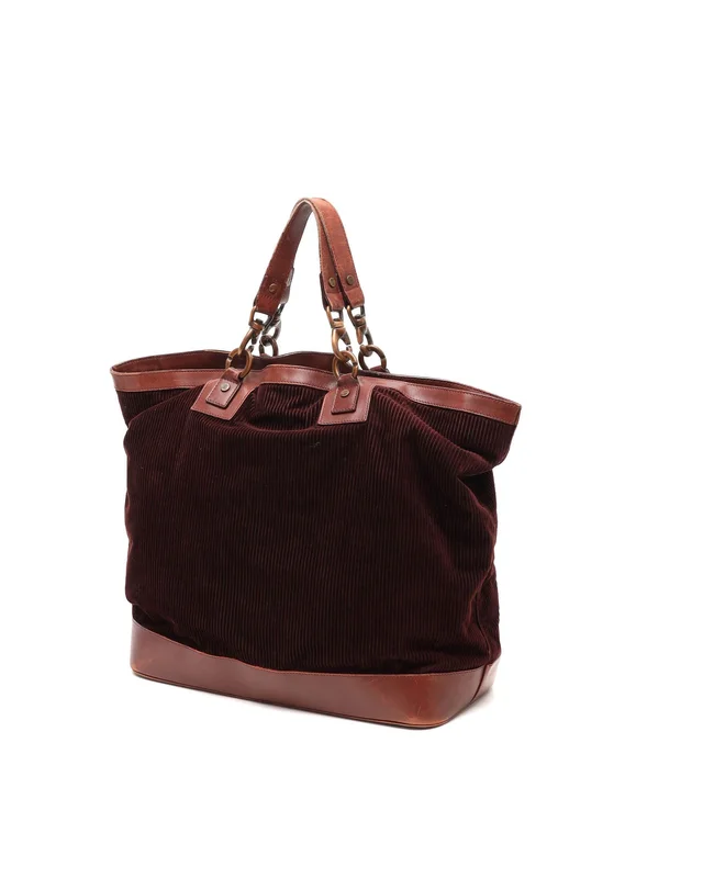 Celine Corduroy Tote Bag in Leather from A Retro Tale, photo 3 of 10
