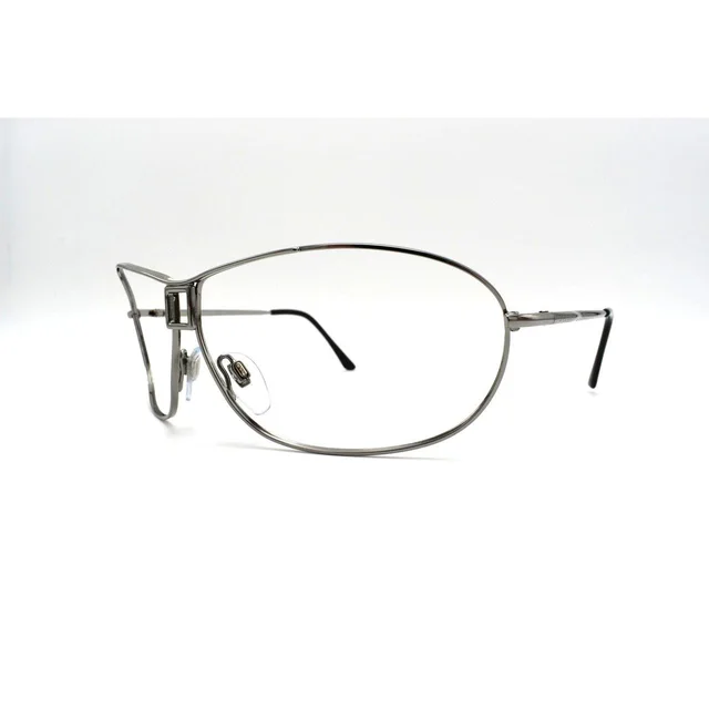 Bvlgari Women's Sunglasses - Silver/Black in silver|black|gray from Depop, photo 1 of 1