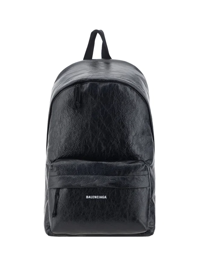 Balenciaga Lamb Leather Backpack — Black in Black Lambskin from HEWI