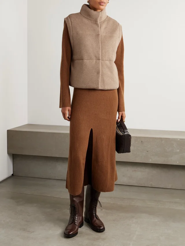 LE KASHA Montana quilted organic cashmere vest in Beige, photo 2 of 2 from NET-A-PORTER (Canada)