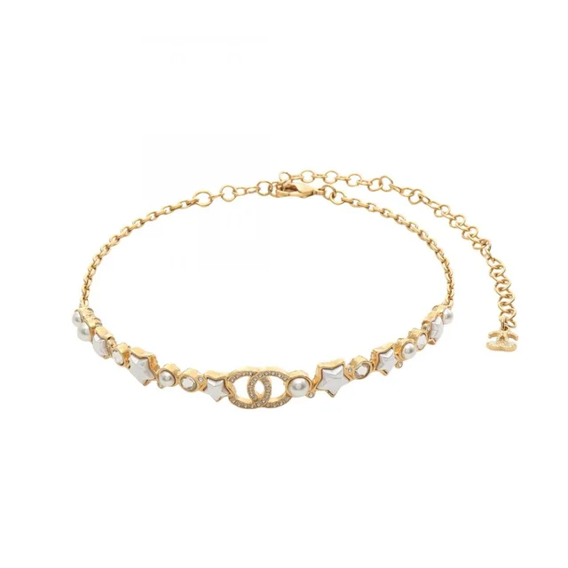 Chanel Choker CC Logo Star Necklace from The Reluxe