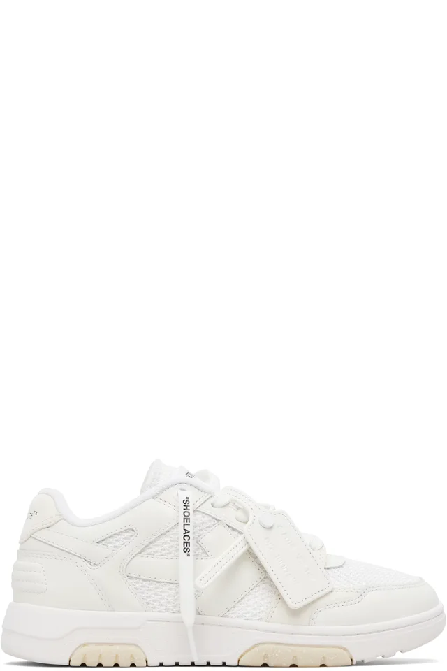 White & Off-White Slim Out Of Office Sneakers
