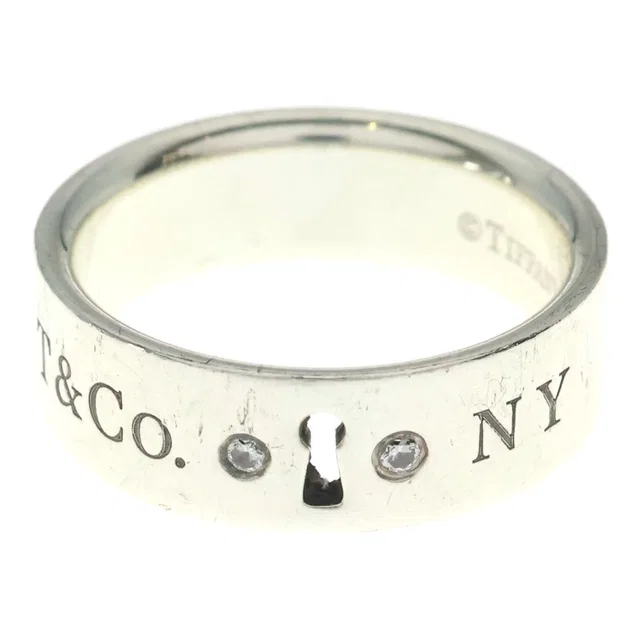 Tiffany & Co. New York Clock Keyhole Ring Silver in Silver from The Reluxe