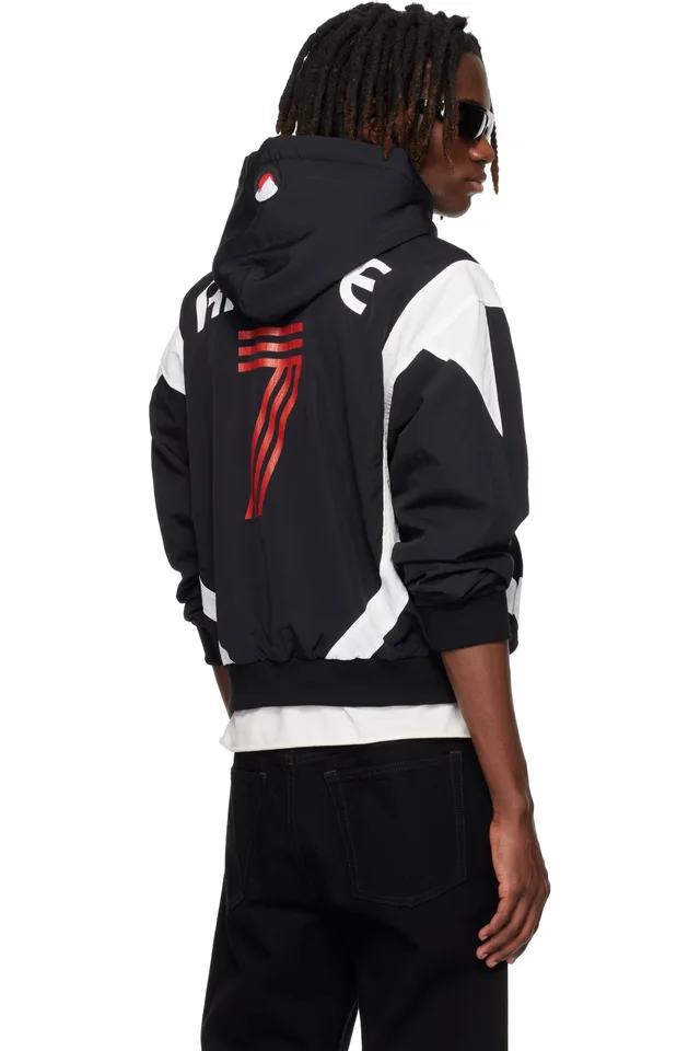 Rhude Black Lago Soccer Hoodie, photo 3 of 5 from SSENSE