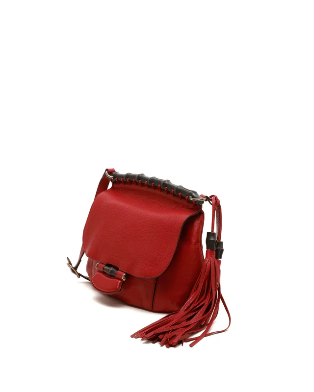 Gucci Bamboo Nouveau Fringe Bag in Leather from A Retro Tale, photo 2 of 8
