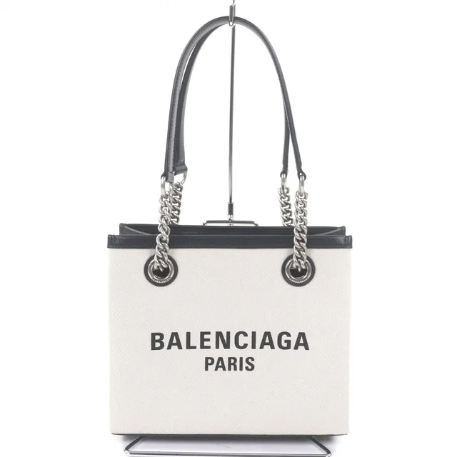 Balenciaga DUTY FREE TOTE Canvas Leather Tote Bag in Canvas from LuxUness