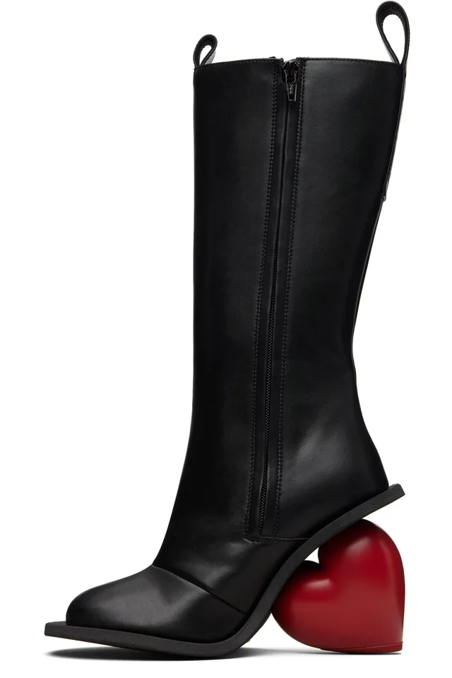 YUME YUME Black Love Tall Boots, photo 3 of 5 from SSENSE